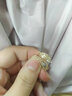 黛慕妮 18K金戒指彩金女款戒韩版个性开口指环三色金指环老婆中秋节礼物 15# 实拍图