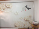 仟梵（qianfan）电视背景墙客厅装饰欧式墙布壁纸无纺布影视墙墙衣家用墙纸壁布 5D凹凸纳米丝绸布/每平米 实拍图