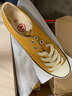 人本帆布鞋女平底运动板鞋经典情侣原宿板鞋 学生韩版校园布鞋 落叶黄 （女款偏大半码） 40 男款 实拍图