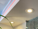 锦度led射灯客厅家用天花灯可调背景展柜开孔嵌入式磨砂筒灯 小3W磨沙银款开孔尺寸5.5-6厘米 暖光 晒单实拍图