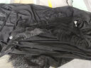 媚の火女士性感睡衣女夏季吊带睡裙两件套蕾丝内衣居服大码冰丝高级感 黑色 XL码（115-130斤） 实拍图