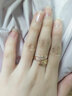 黛慕妮 18K金戒指彩金女款戒韩版个性开口指环三色金指环老婆中秋节礼物 15# 实拍图
