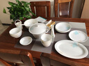 思佰得家用骨瓷碗碟套装创意陶瓷饭碗喝汤大碗简约泡面碗酒店西餐盘子 9寸太子品锅 实拍图