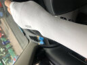 JIEYIDA防晒袖套户外骑车防嗮套袖子冰爽护臂套冰丝冰袖男女夏运动装备 白色2双(带指孔) 实拍图