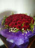 花锦集鲜花同城配送送女友生日礼物情人99朵红玫瑰花束33朵送老婆女神 99朵红玫瑰白纱款 晒单实拍图