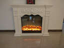 喜之焰1米1.2米美式壁炉实木壁炉装饰柜客厅壁炉架仿真火欧式壁炉家用 象牙白+装饰炉芯 长1200*厚330*高1000mm 实拍图