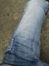 飞诺秋冬款垂感宽松直筒牛仔裤男士高端休闲长裤弹力百搭男裤 HSD102H蓝白色【简约】 中厚 弹力 31 实拍图
