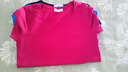 艾路丝婷短袖T恤女夏装新款上衣韩版修身纯色体恤TX3561 圆领酒红 L 实拍图