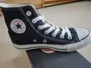匡威（Converse）帆布运动板鞋 ALL STAR HI高帮休闲鞋 经典男女全明星 日本直邮 BK-黑色 22.5 实拍图