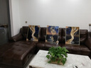 旭缘客厅装饰画现代别墅沙发背景墙抽象画餐厅卧室玄关壁画北欧挂画 A款三联画 40*60雅金(铝合金外框) 实拍图