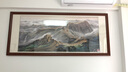 天生木 山水画客厅装饰画新中式国画老板办公室挂画客厅挂画沙发背景墙 万里长城 田园柚木色 70*160cm推荐尺寸【成品山水画】 实拍图