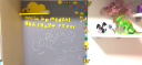 磁善家 磁性字母数字贴 磁性墙贴儿童早教字母冰箱贴 大写字母蓝+小写字母黄 实拍图