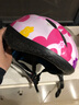 儿童成人轮滑头盔夜光护具套装 滑板滑冰溜冰鞋护膝护肘护手掌自行车平衡车帽子 夜光护具+头盔 粉色M(40-80斤) 实拍图