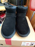 ZHR冬季雪地靴女短筒网红平底短靴女百搭靴子不易滑加绒加厚保暖棉鞋 黑色 35 实拍图