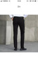 黛维亚 休闲裤男裤子小脚商务修身韩版束脚男士宽松春秋新款纯色免烫工装裤阔腿直筒时尚潮长裤 灰色 175/82A 实拍图