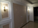 慕庭全铜美式复古壁灯客厅墙壁灯卧室床头纯铜水晶欧式背景墙壁灯 1855单头壁灯 晒单实拍图