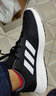 阿迪达斯（adidas）官方舰店男鞋冬季新款运动鞋透气潮流轻便缓震低帮休闲跑步鞋子男 GW8336/黑白 42.5 实拍图