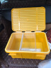 叁众汽车后备箱收纳箱车载储物箱尾箱整理箱车内置物盒装饰用品神器 20L(中套条纹盖)芒果黄 带分层中套 实拍图