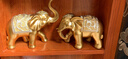 冰石美 欧式大象摆件开业礼品客厅酒柜电视柜玄关家居装饰品乔迁工艺品 大象（金色一对） 实拍图