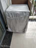 千莎（QIANSHA）适用海尔美的松下三星博世卡萨帝滚筒洗衣机罩全自动加厚防水防晒 高端加强型双层银色拉链款 滚筒10-12公斤专用 实拍图