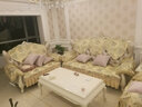 宝跃欧式沙发垫坐垫子贵妃拐角组合美式复古四季通用沙发套盖布防滑 温莎堡/米色 单人后背巾80*75/开口 实拍图
