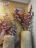 花艺赫家饰  仿真梅花枝假花摆件绢花腊梅干花桃花客厅摆设花束中式家居装饰 93cm白色大枝梅花【2支】 实拍图