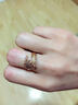 黛慕妮 18K金戒指彩金女款戒韩版个性开口指环三色金指环老婆中秋节礼物 13# 实拍图