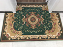 双喜临门 欧式进门玄关地垫入户门垫家用卧室防滑垫加厚可机洗手洗脚垫 美式绿色 100cm*140cm默认长方形 实拍图