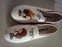 凯威六超新款懒人一脚蹬帆布鞋女学生夏季鞋卡通涂鸦韩版平底布鞋 美女五号 白色 36 实拍图