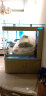 欧宝 鱼缸玻璃生态水族箱子弹头家用客厅屏风金鱼缸大型可定制 弧门款 侧滤 1.5米长 实拍图