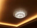 安灯堡客厅灯led吸顶灯客厅水晶灯吸顶灯卧室灯led餐厅灯客厅灯具圆形灯饰金色吸顶全屋灯具63 直径100cm三层+遥控+送三色变光LED灯 实拍图