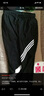 幻黛 休闲裤女冰丝九分运动哈伦裤潮宽松韩版萝卜裤束脚百搭裤子 黑色长裤 XL 实拍图