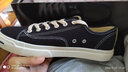 大孚飞跃黑色帆布鞋男女低帮开口笑复古板鞋轻便平底休闲运动鞋国潮621 黑色DF/1-621 37 偏大一码 实拍图