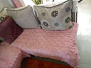 西子纱沙发垫四季通用防滑高档提花沙发坐垫毛绒沙发套罩可机洗2025新款 粉色 90*240CM一条 实拍图