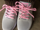 轩途诗休闲鞋女韩版女士运动鞋女跑步鞋防滑软底中学生女鞋网面透气鞋子 黑白皮面 36 实拍图