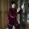 武极堂南韩绒太极服秋冬加厚晨练金丝绒韩国绒男女冬装加密武极堂 枣红 M 实拍图