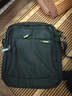 亨得利 商务男包单肩包竖款方形休闲运动牛津布腰包斜挎包 2180黑色 实拍图