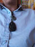 海清正堂黑曜石本命佛吊坠项链男女款八大守护神本命年项坠 附鉴定证书 小号属鼠千手观音棉绳款 实拍图