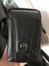 金珊瑚手机包真皮腰包男士4.5吋5.3吋5.3吋5.7吋腰包男运动头层牛皮腰包 黑色小号8092 实拍图