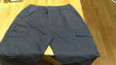 贵迎男士户外宽松休闲工装裤纯棉加肥加大码运动长裤松紧腰直筒肥佬裤 深灰色 XXXL(2尺9-3尺) 实拍图