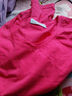 艾路丝婷短袖T恤女夏装新款上衣韩版修身纯色体恤TX3561 圆领玫瑰红色 S 实拍图