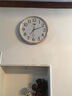 康巴丝（Compas）14寸挂钟立体创意客厅挂表石英钟现代时钟表 2641白色 实拍图