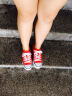 凡客诚品VANCL帆布鞋低帮女款百搭时尚运动板鞋韩版潮流 红色 36.5 实拍图
