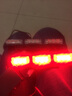 美蒂亚汽车红蓝爆闪警示灯摩托车灯电动车货车工程车LED灯中网灯刹车灯 红蓝光 一对 实拍图