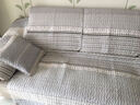 索菲娜 沙发垫坐垫防滑沙发套罩四季通用三座一贵妃沙发垫子 YZ新江山-深灰色(织带9+裙摆18) 一片扶手巾30*90cm+三面垂边 实拍图