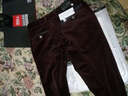 罗伦迪萨休闲裤灯芯绒男裤春秋款宽松直筒中年男士条绒休闲裤男士男装 酒红色 33(2.6尺) 实拍图