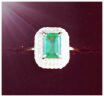 米莱珠宝1.1克拉祖母绿戒指 18K金镶嵌39分钻石戒指 贵重宝石 女 15个工作日高级定制 晒单实拍图