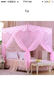 罗曼卡尼 土豪金手动导轨蚊帐1.8m双人家用U型轨道公主三开门1.5米床 A27粉色（手动导轨） 200cm*180cm*210cm 长*宽*高 实拍图