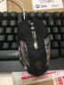 雷迪凯（LDK.al） 悬浮七彩背光键盘笔记本台式通用USB机械手感有线键鼠电竞游戏防水键盘鼠标套装 黑色中板彩虹光+宏定义鼠标 实拍图