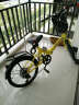 富琳特（FULINTE） 20寸车成人折叠自行车折叠车单车学生车儿童车男女款变速带减震 变速黄色 晒单实拍图
